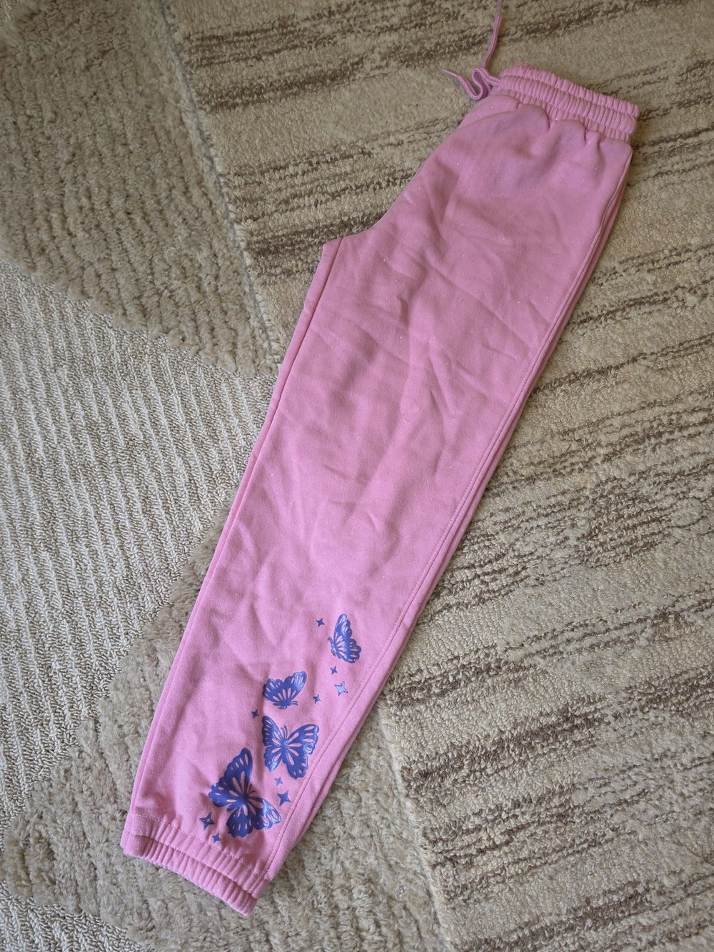 Carter's Wicked Pink Sweatpants with Butterfly Detail